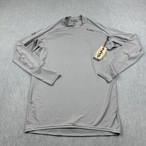 NRS Rash Guard Mens Large Gray H2Core UPF 50+ Long Sleeve Surfing Beach NWT